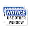 Signmission Use Other Window, 5 in W x Rectangle, Vinyl Decal OS-2PACK-NS-D-35-L-16790 - alternate 1